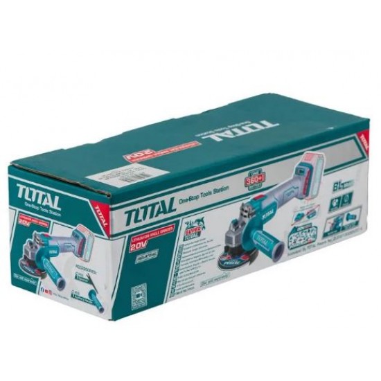 Polizor unghiular TOTAL LI-ION - 20V - 125MM (NU INCLUDE ACUMULATOR)