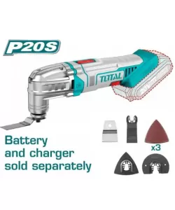 Unealta multifunctionala TOTAL, LI-ION - 20V (NU include incarcator si acumulator) Unealta multifunctionala TOTAL, LI-ION - 20V (NU include incarcator si acumulator)