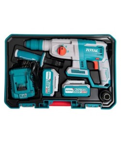 Ciocan rotopercutor pe acumulatori TOTAL, 2j, LI-ION, 20V, motor fara perii (INDUSTRIAL)