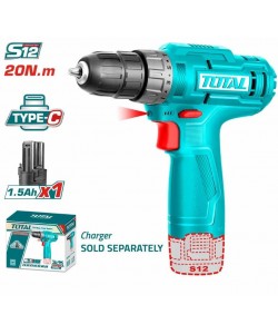 Masina de gaurit cu acumulator TOTAL - 12V-1.5AH/LED LI-ION