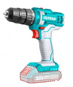Masina de gaurit TOTAL cu acumulator 20V-2.0AH LI-ION (1 acumulator, 1 incarcator inclus)