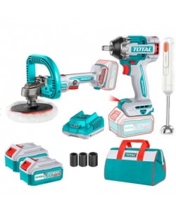 Kit combo TOTAL 20V ( MASINA DE INSURUBAT ,MASINA DE POLISAT, BLENDER)