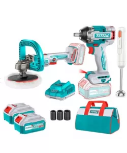 Kit combo TOTAL 20V ( MASINA DE INSURUBAT ,MASINA DE POLISAT, BLENDER)
