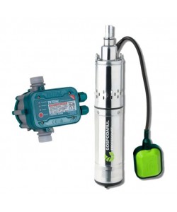 Pompa submersibila apa curata Gospodarul Profesionist, 1100W, cu snec si flotor 4QGD-1100-F + Presostat