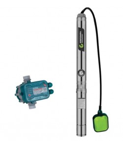 Pompa submersibila apa curata Gospodarul Profesionist cu snec si flotor - 4QGD-1500-F + Presostat