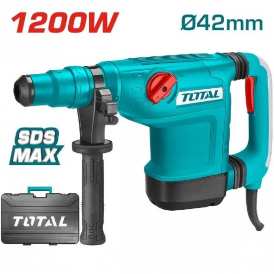 Ciocan rotopercutor SDS-MAX Total 1200W, energie de impact 10J