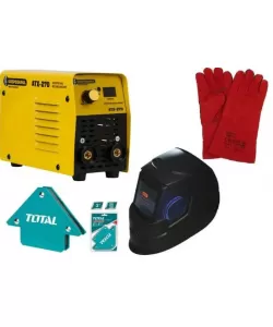 Aparat de sudura cu invertor Gospodarul Profesionist ATX270, 270Ah + Masca automata de sudura, manusi sudura, coltare magnetice sudura Aparat de sudura cu invertor Gospodarul Profesionist ATX270, 270Ah + Masca automata de sudura, manusi sudura, coltare magnetice sudura