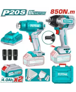 Kit combo TOTAL 20V (MASINA DE INSURUBAT, FEON INDUSTRIAL)