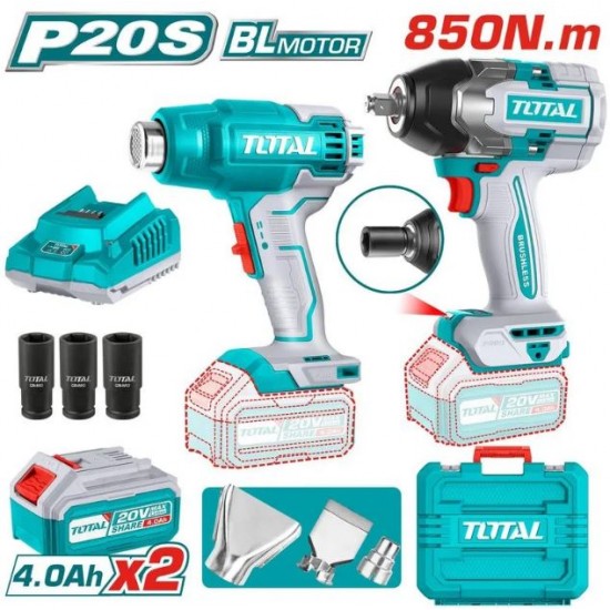 Kit combo TOTAL 20V (MASINA DE INSURUBAT, FEON INDUSTRIAL)