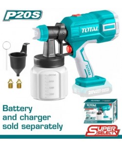 Pistol de vopsit TOTAL - 800ML - LI-ION - 20V (NU INCLUDE ACUMULATOR SI INCARCATOR)