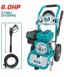 Aparat de spalat cu presiune Total pe benzina 208cc, 6 CP, 214BAR Aparat de spalat cu presiune Total pe benzina 208cc, 6 CP, 214BAR