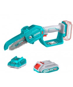 Fierastrau cu lant pe acumulator TOTAL, 20V, LI-ION (INCLUDE INCARCATOR SI ACUMULATOR)
