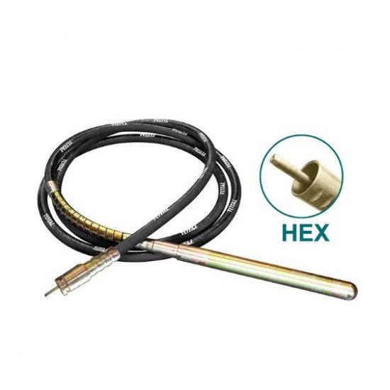 Lance vibratoare TOTAL - 38mm/580mm, 6m, prindere HEX
