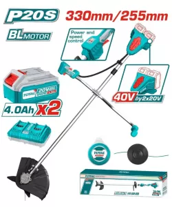 Motocoasa pe acumulatori TOTAL 40V- LI-ION (INCLUDE ACUMULATOR SI INCARCATOR) Motocoasa pe acumulatori TOTAL 40V- LI-ION (INCLUDE ACUMULATOR SI INCARCATOR)