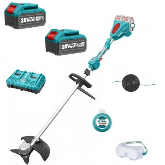 Motocoasa LI-ION si trimmer TOTAl - 40V (INCLUDE 2 BATERII, 1 INCARCATOR)