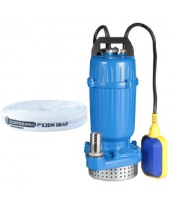 Pompa submersibila apa curata Gospodarul Profesionist QDX-16-F - 370W, 3000 l/h + furtun20m
