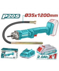 Vibrator de beton TOTAL pe acumulatori 20V – 2.0Ah (INCLUDE ACUMULATOR SI INCARCATOR)