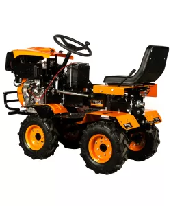 Mini tractor Detoolz, 17cp, 530cc, motor pe motorina 4T, 4X4, 4 viteze, pornire electrica, 2 cutii de viteze Mini tractor Detoolz, 17cp, 530cc, motor pe motorina 4T, 4X4, 4 viteze, pornire electrica, 2 cutii de viteze
