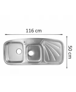 Chiuveta 2 cuve ERT-SN 9010 Chiuveta 2 cuve ERT-SN 9010