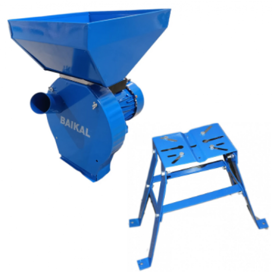 Moara cereale si stiuleti, Baikal, 3.9KW, 240Kg/Ora, + suport metal