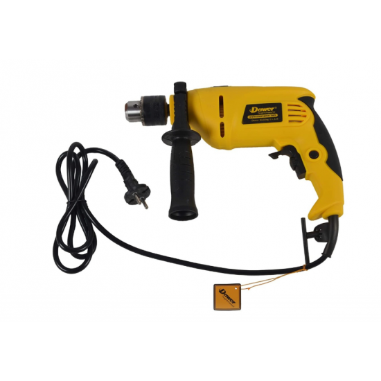 Masina de gaurit si insurubat Dawer DW209T, 800 W, 3200 rpm, Galben/Negru