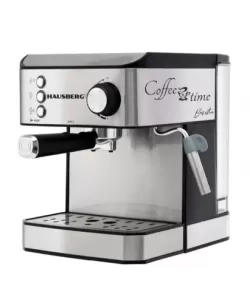 Espressor cafea HAUSBERG HB3725, cafea macinata, 15 bar, 850-1000 W, gri cu negru Espressor cafea HAUSBERG HB3725, cafea macinata, 15 bar, 850-1000 W, gri cu negru