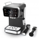 Espressor 2 in 1 HAUSBERG HB-3730IN, Hot & Cold, 20 bari, 1350 W, 1,5 L, Protectie la Supraincalzire si Suprapresiune, ERP, NTC, PID, Timer, Display, Spumare, Cafea macinata si capsule