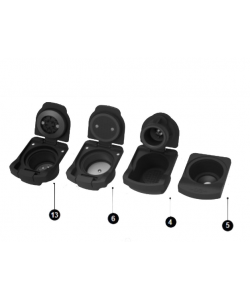 Espressor 4 in 1 Multi-Capsule HAUSBERG HB-3735AB, 1400 W, 20 bari, functie eco, capacitate rezervor 850 ml, Alb-Negru