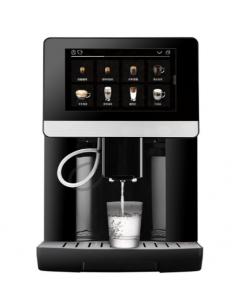 Espressor automat profesional HAUSBERG HB-3770, sistem de lapte LatteGo, 19 bauturi, 15 bar, display digital TFT, filtru AquaClean, rasnita ceramica, optiune cafea macinata, functie MEMO 10 profiluri, Negru