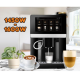 Espressor automat profesional HAUSBERG HB-3770, sistem de lapte LatteGo, 19 bauturi, 15 bar, display digital TFT, filtru AquaClean, rasnita ceramica, optiune cafea macinata, functie MEMO 10 profiluri, Negru