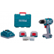 MASINA DE GAURIT CU ACUMULATOR, TOTAL 20V-2.0AH LI-ION (2 ACUMULATORI, 1 INCARCATOR)