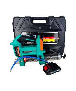 Pistol de ungere (gresare) German Meister, cu 2 acumulatori 128V, 8Ah