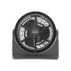 Ventilator de birou HAUSBERG HB-5910NG, 30 W, 3 viteze, diametru 23 cm, cap cu unghi de inclinare la 90 grade, negru