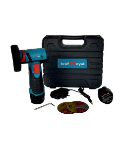 Mini polizor KRAFT ROYAL , 2 acumulatori, 24v , 6 Ah + 2 panze rezerva