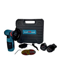 Mini polizor KRAFT ROYAL , 2 acumulatori, 24v , 6 Ah + 2 panze rezerva