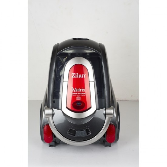 Aspirator Profesional ZILAN ZLN-3529 Negru/Rosu, 2000 W, Filtru HEPA, Capacitate 2 L, Filtrare Ciclonica, Accesorii Incluse, Furtun Flexibil, Tija din Inox, Design Modern
