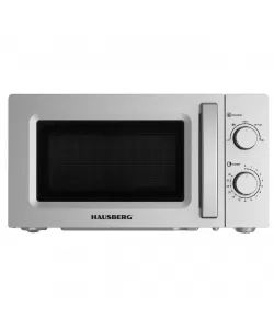 Cuptor cu microunde HAUSBERG HB-8008GR, 20 litri, intrare 1150 W, iesire 700 W, 5 nivele de putere, control mecanic, termostat, timer 35 minute, functie dezghetare, lumina interioara, semnal sonor de terminare a programului, Gri Cuptor cu microunde HAUSBERG HB-8008GR, 20 litri, intrare 1150 W, iesire 700 W, 5 nivele de putere, control mecanic, termostat, timer 35 minute, functie dezghetare, lumina interioara, semnal sonor de terminare a programului, Gri