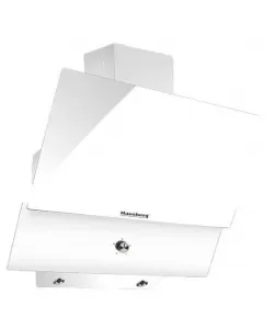 Hota Incorporabila decorativa Hausberg, 60 cm, 163W, Filtru aluminiu, Alb