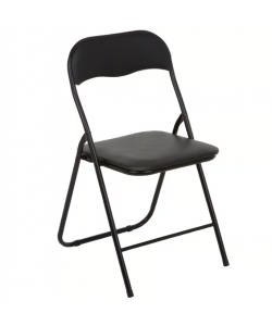Scaun pliabil negru PATIO 