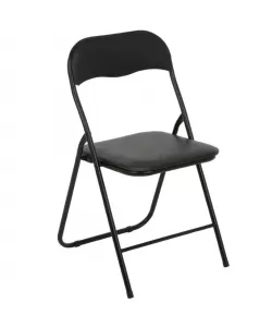 Scaun pliabil negru PATIO  Scaun pliabil negru PATIO