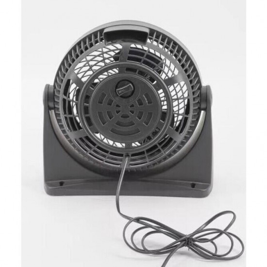Ventilator de birou HAUSBERG HB-5910NG, 30 W, 3 viteze, diametru 23 cm, cap cu unghi de inclinare la 90 grade, negru