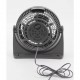 Ventilator de birou HAUSBERG HB-5910NG, 30 W, 3 viteze, diametru 23 cm, cap cu unghi de inclinare la 90 grade, negru