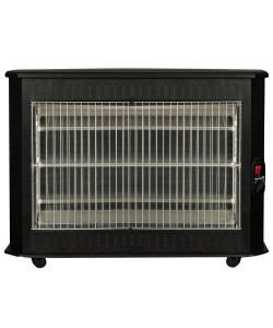 Radiator quartz Hausberg HB-8850, 2000 W, 3 rezistente quartz, 3 trepte de putere