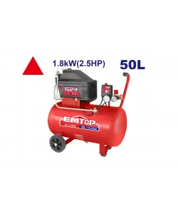 Compresor de aer 50L, 1.8kW, 2.5HP, Emtop Compresor de aer 50L, 1.8kW, 2.5HP, Emtop
