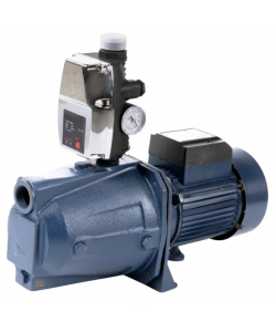 Kit Hidrofor electronic cu pompa de suprafata DRK JET100P, 1100W, 80l/min, inaltime refulare 55m + Presostat electronic automat LPC-4