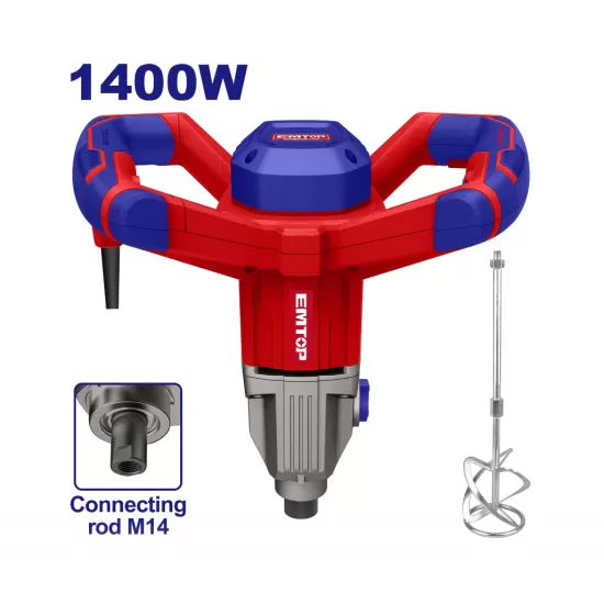 Mixer electric 1400W, cutie viteze din aluminiu EMXR14001, EMTOP