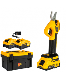 Foarfeca de gradina ROTOR RSB21 , 600 W , 2 acumulatori 21V 3Ah