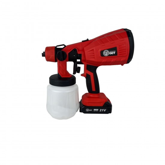 Pistol de vopsit cu acumulator , Rezervor 1000 ML , 21V 3Ah