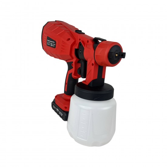 Pistol de vopsit cu acumulator , Rezervor 1000 ML , 21V 3Ah