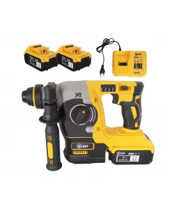 Ciocan rotopercutor cu 2 acumulatori , DDT-Brushless , 20 V , 5 Ah , 1100 Rpm , 4600 Bpm , Galben
